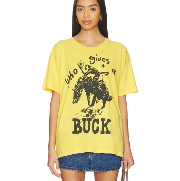 NWT Daydreamer Who Gives A Buck Cotton Graphic T-Shirt Sz XS - Picture 2 of 5